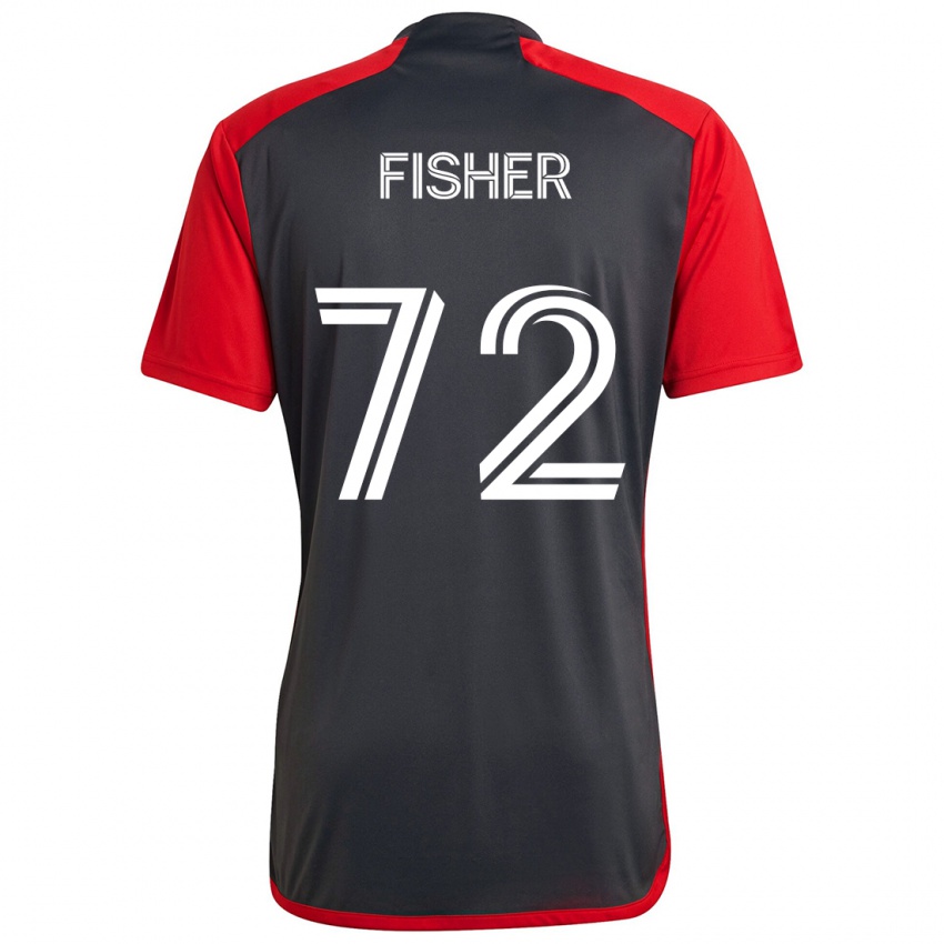 Niño Camiseta Mark Fisher #72 Rojo Grayn 1ª Equipación 2024/25 La Camisa Perú