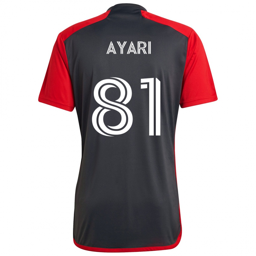 Niño Camiseta Hassan Ayari #81 Rojo Grayn 1ª Equipación 2024/25 La Camisa Perú