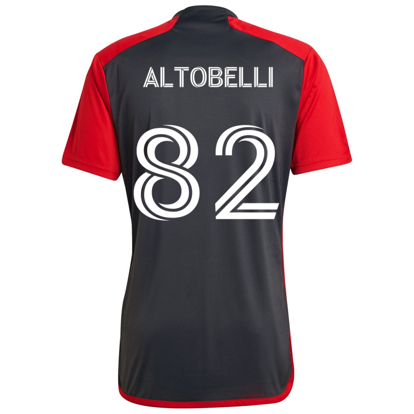 Niño Camiseta Julian Altobelli #82 Rojo Grayn 1ª Equipación 2024/25 La Camisa Perú