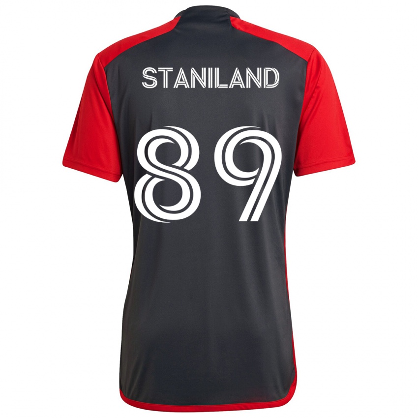 Niño Camiseta Charlie Staniland #89 Rojo Grayn 1ª Equipación 2024/25 La Camisa Perú