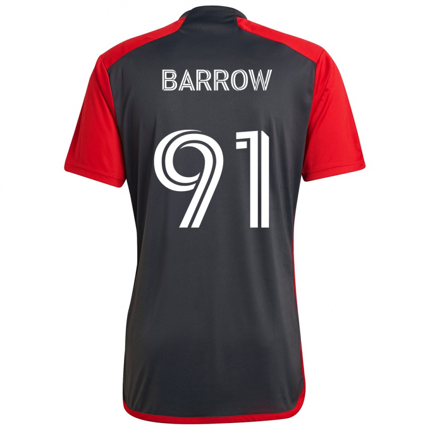 Niño Camiseta Dékwon Barrow #91 Rojo Grayn 1ª Equipación 2024/25 La Camisa Perú