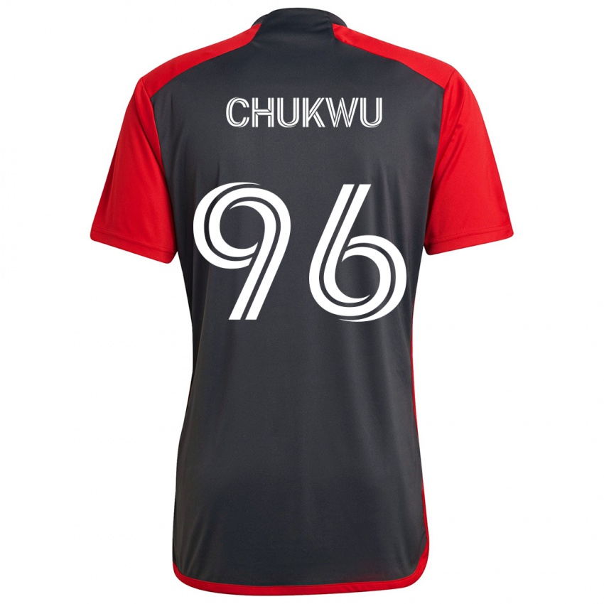 Niño Camiseta Richard Chukwu #96 Rojo Grayn 1ª Equipación 2024/25 La Camisa Perú