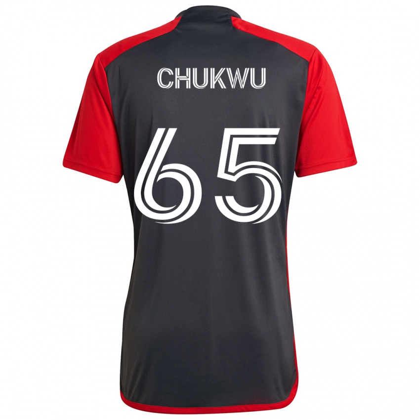 Niño Camiseta Joses Chukwu #65 Rojo Grayn 1ª Equipación 2024/25 La Camisa Perú