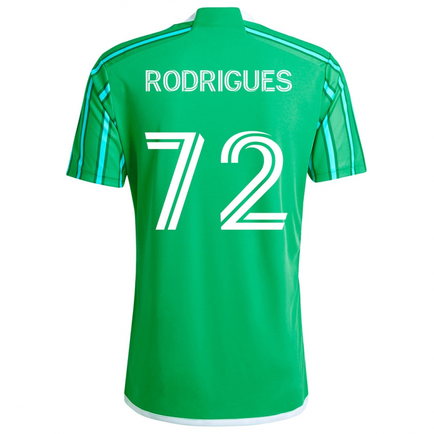 Niño Camiseta Braudílio Rodrigues #72 Verde Blanco 1ª Equipación 2024/25 La Camisa Perú