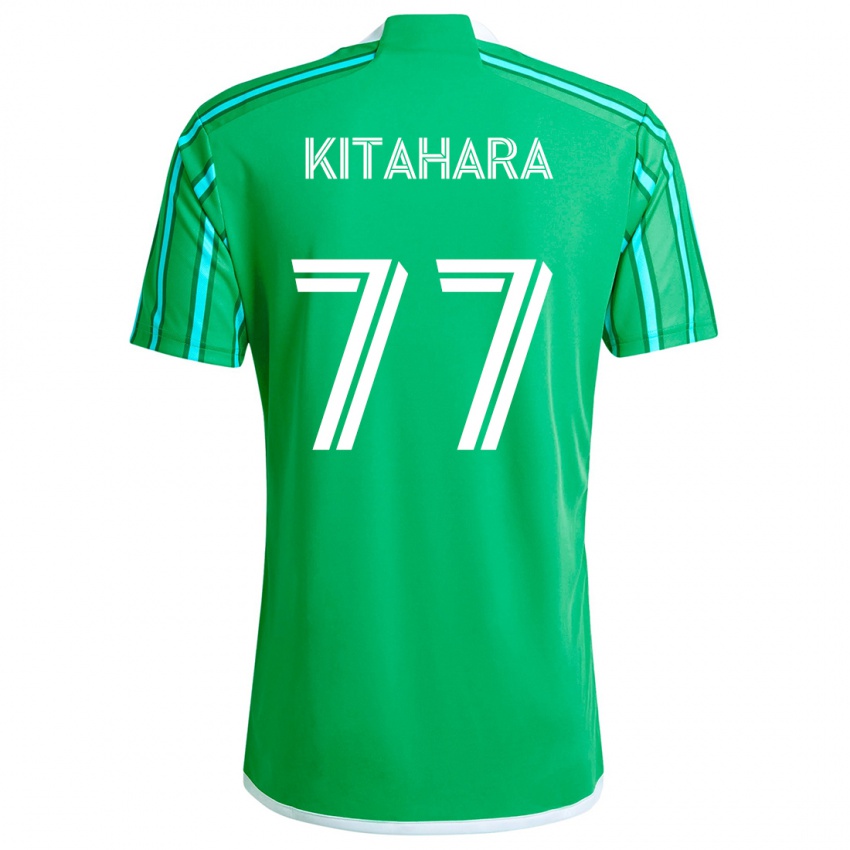 Niño Camiseta Sota Kitahara #77 Verde Blanco 1ª Equipación 2024/25 La Camisa Perú