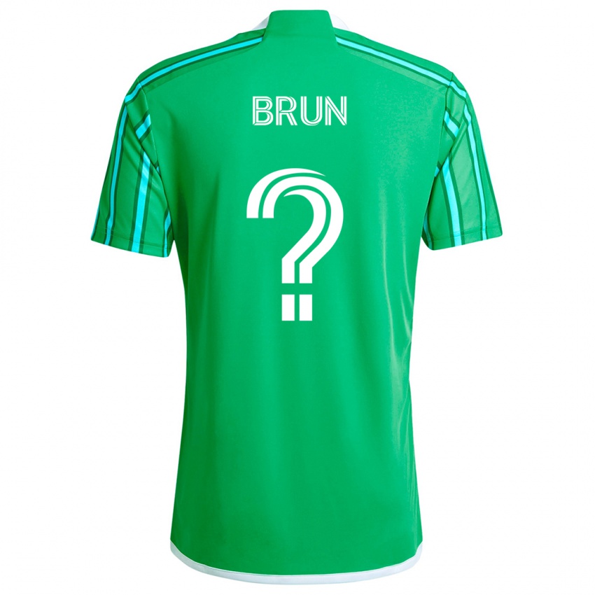 Niño Camiseta Shaun Brun #0 Verde Blanco 1ª Equipación 2024/25 La Camisa Perú