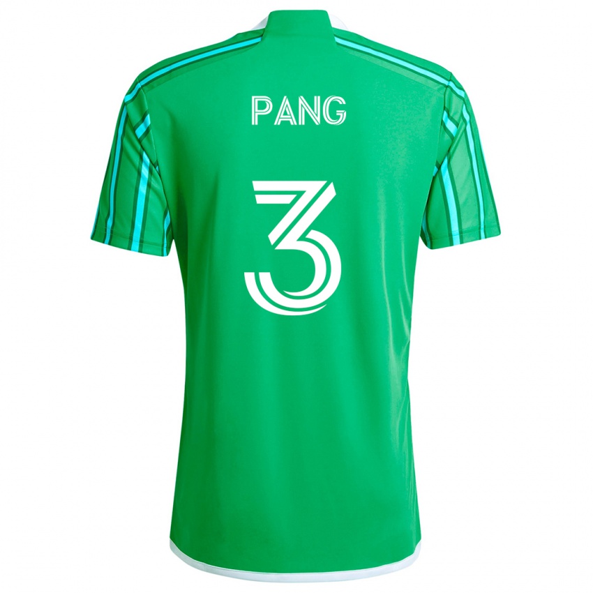 Niño Camiseta Kaylene Pang #3 Verde Blanco 1ª Equipación 2024/25 La Camisa Perú