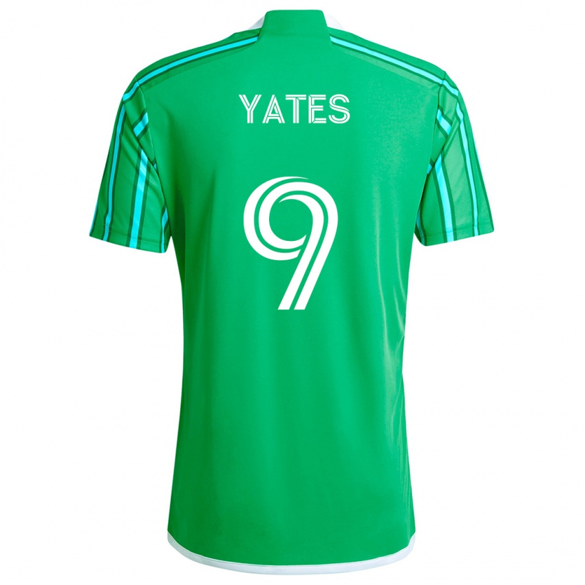 Niño Camiseta Summer Yates #9 Verde Blanco 1ª Equipación 2024/25 La Camisa Perú