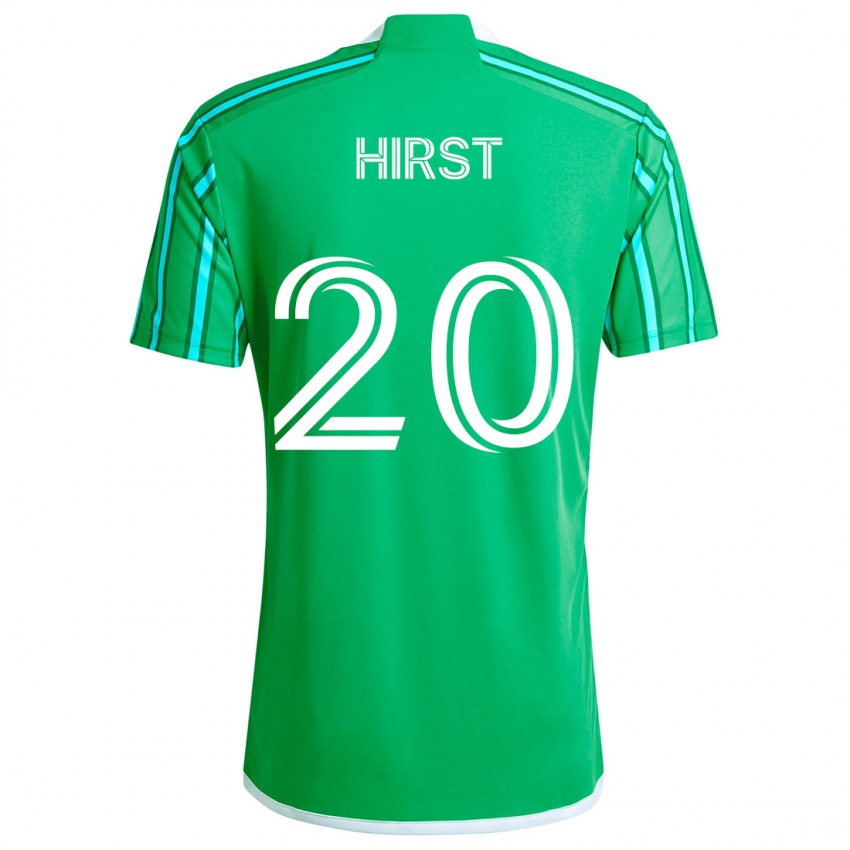 Niño Camiseta Sophie Hirst #20 Verde Blanco 1ª Equipación 2024/25 La Camisa Perú