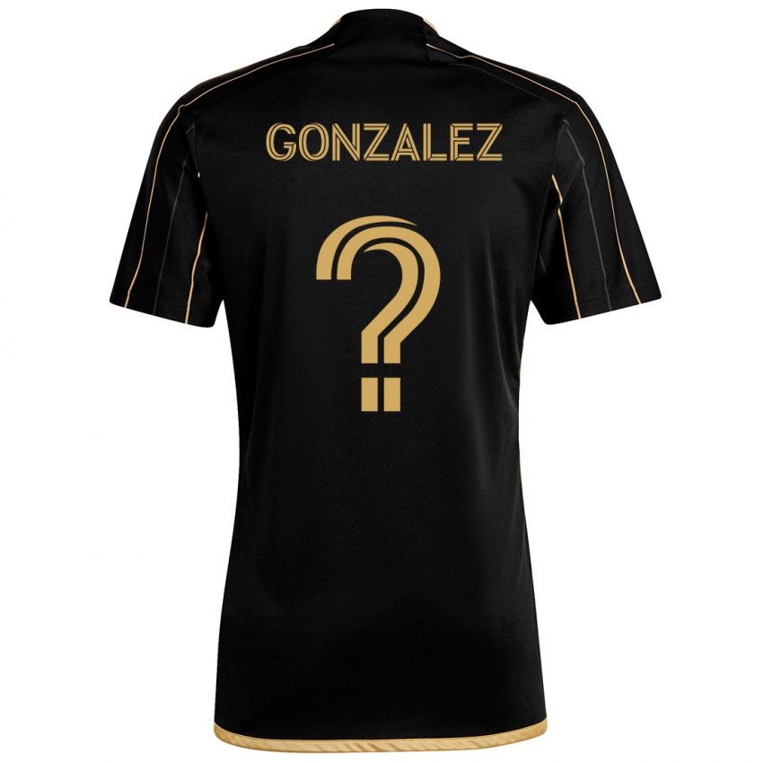 Niño Camiseta Mario González #0 Oro Negro 1ª Equipación 2024/25 La Camisa Perú