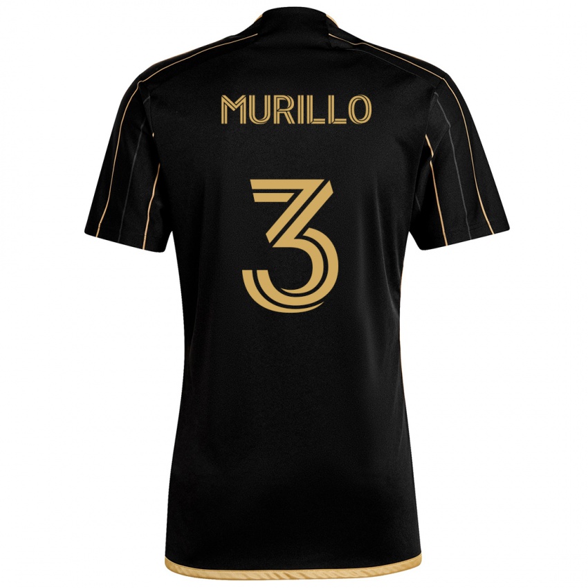 Niño Camiseta Jesús Murillo #3 Oro Negro 1ª Equipación 2024/25 La Camisa Perú