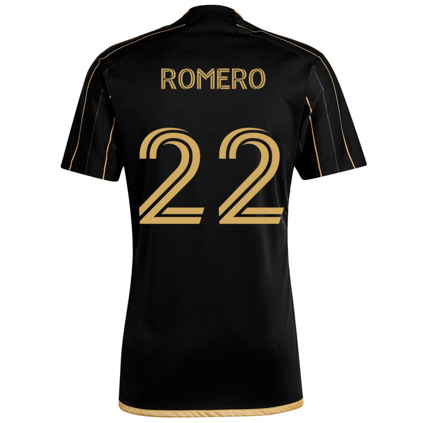 Niño Camiseta Abraham Romero #22 Oro Negro 1ª Equipación 2024/25 La Camisa Perú