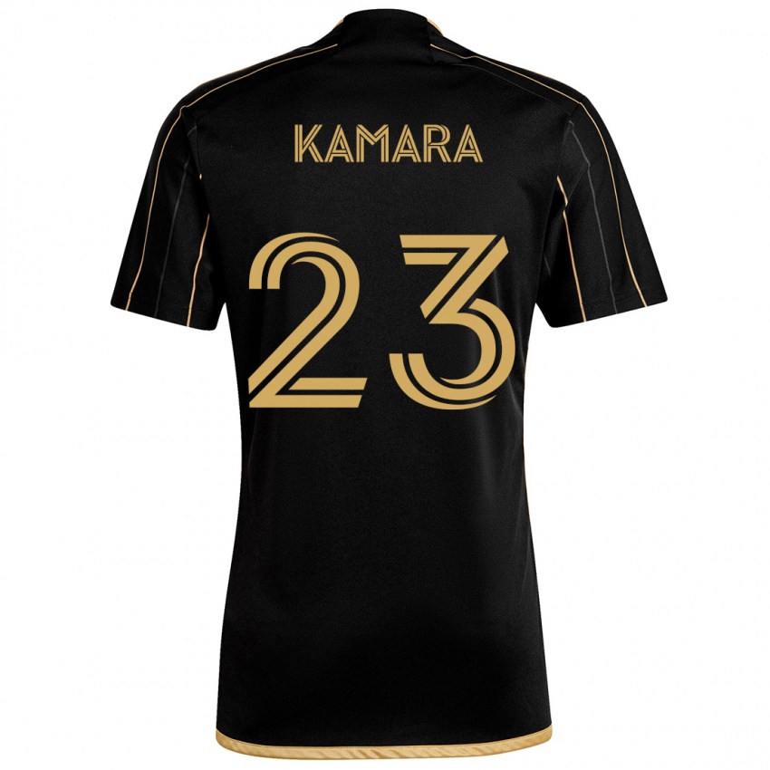 Niño Camiseta Kei Kamara #23 Oro Negro 1ª Equipación 2024/25 La Camisa Perú