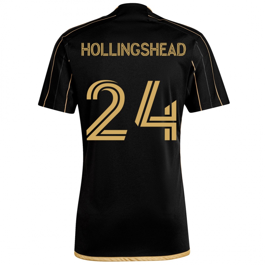 Niño Camiseta Ryan Hollingshead #24 Oro Negro 1ª Equipación 2024/25 La Camisa Perú