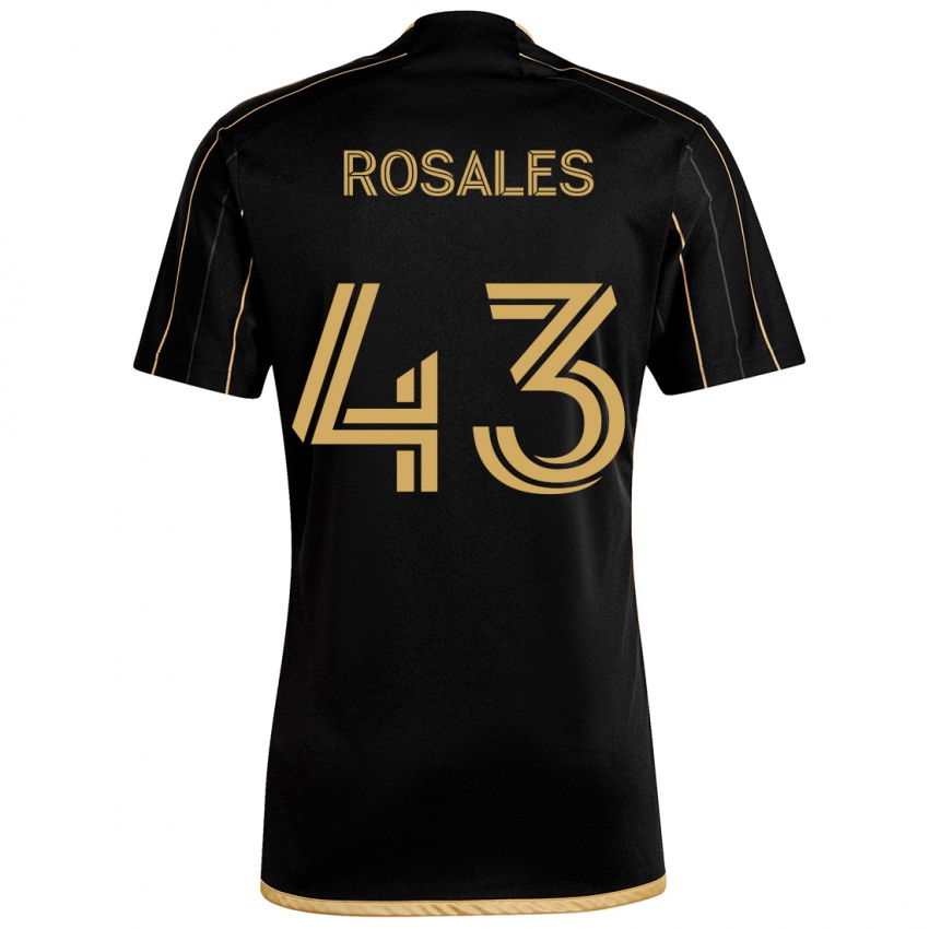 Niño Camiseta Diego Rosales #43 Oro Negro 1ª Equipación 2024/25 La Camisa Perú