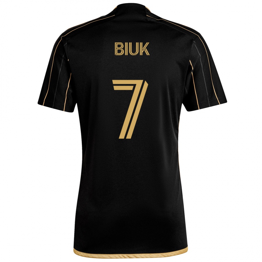 Niño Camiseta Stipe Biuk #7 Oro Negro 1ª Equipación 2024/25 La Camisa Perú