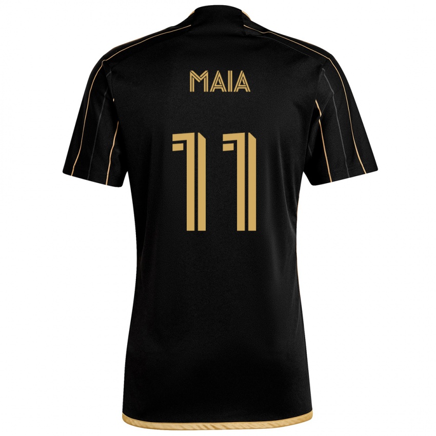 Niño Camiseta Matheus Maia #11 Oro Negro 1ª Equipación 2024/25 La Camisa Perú