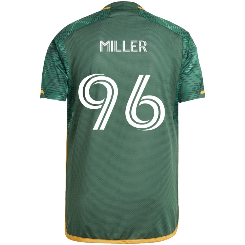 Niño Camiseta Carver Miller #96 Verde Naranja 1ª Equipación 2024/25 La Camisa Perú