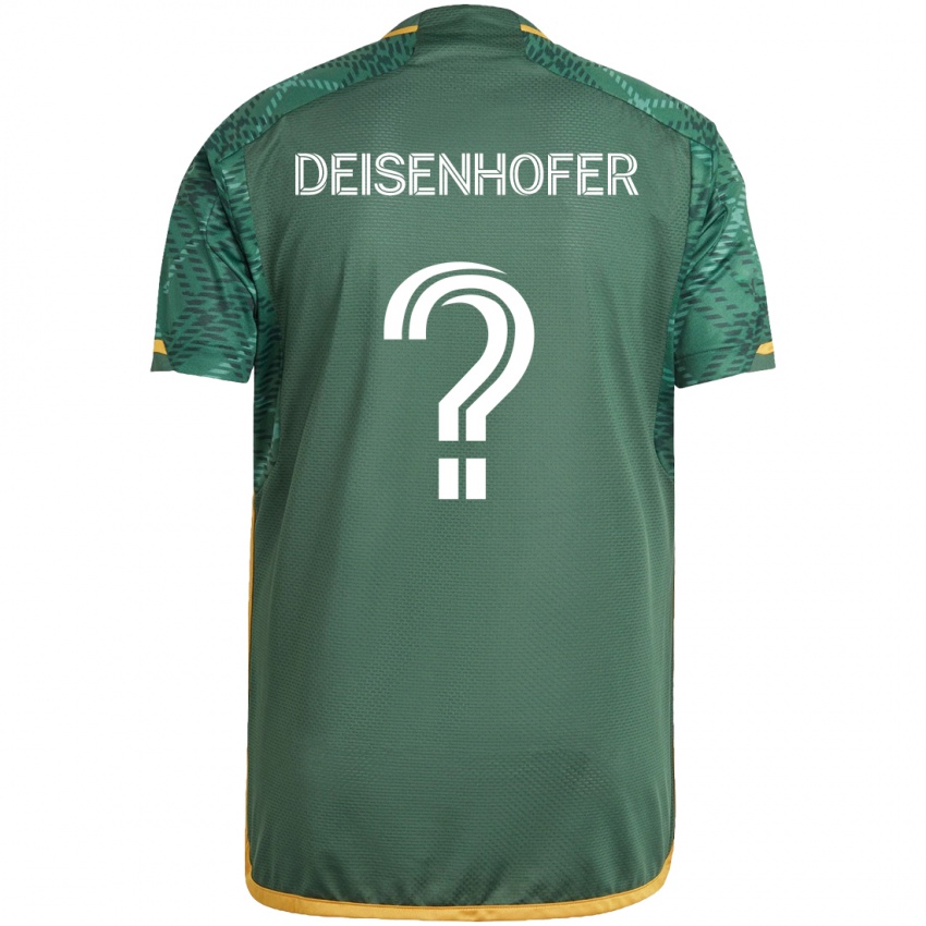 Niño Camiseta Maximilian Deisenhofer #0 Verde Naranja 1ª Equipación 2024/25 La Camisa Perú