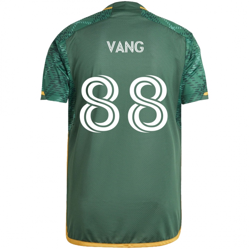 Niño Camiseta Michael Vang #88 Verde Naranja 1ª Equipación 2024/25 La Camisa Perú