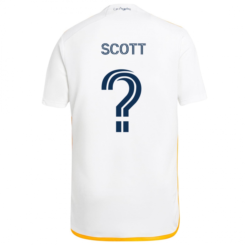 Niño Camiseta Brady Scott #0 Blanco Amarillo 1ª Equipación 2024/25 La Camisa Perú