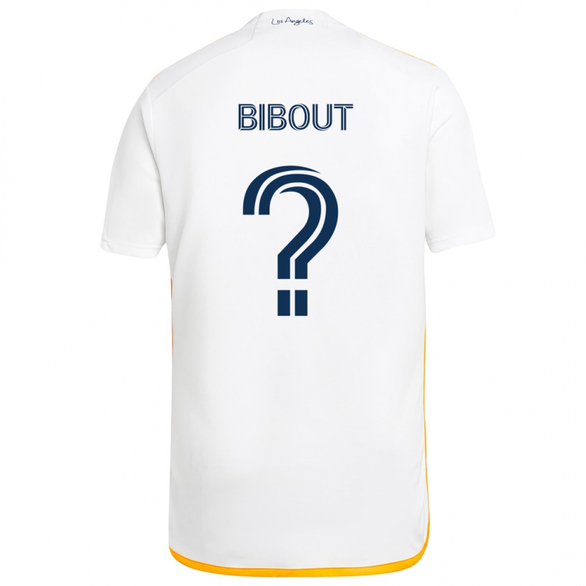 Niño Camiseta Aaron Bibout #0 Blanco Amarillo 1ª Equipación 2024/25 La Camisa Perú