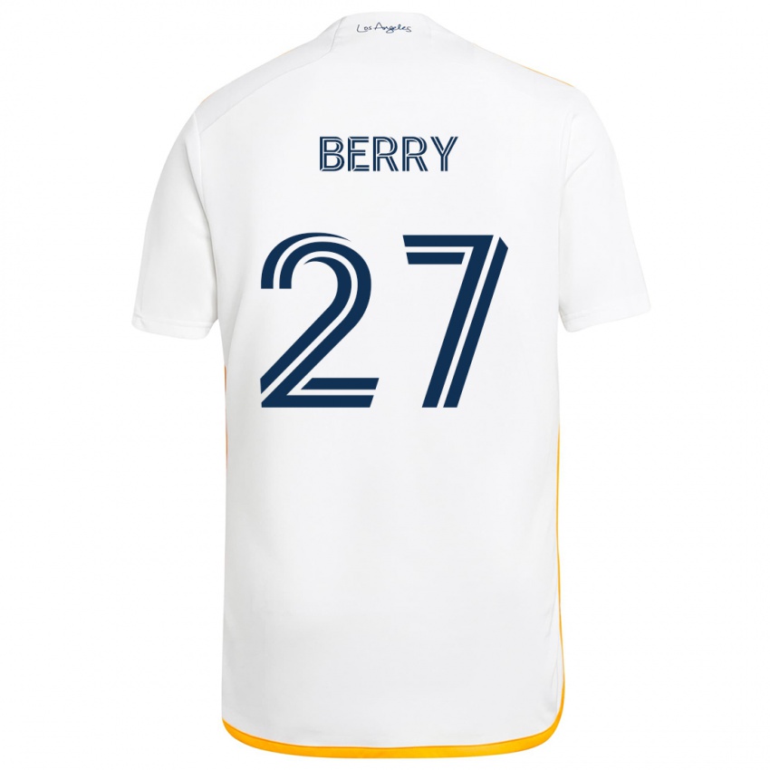 Niño Camiseta Miguel Berry #27 Blanco Amarillo 1ª Equipación 2024/25 La Camisa Perú