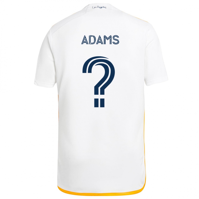 Niño Camiseta Lucca Adams #0 Blanco Amarillo 1ª Equipación 2024/25 La Camisa Perú