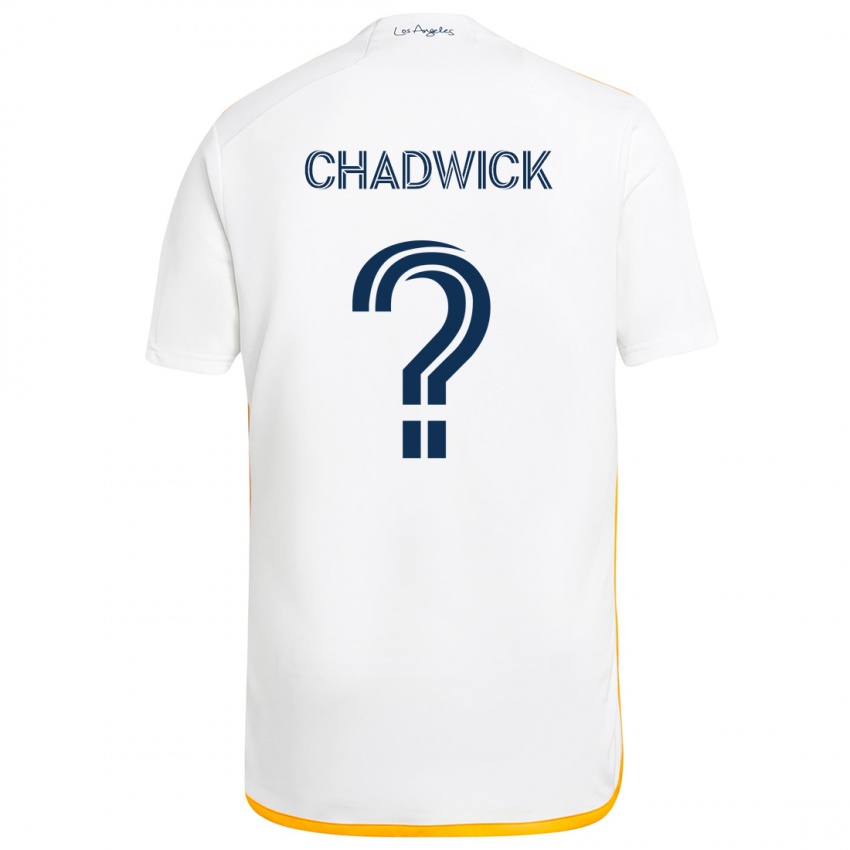 Niño Camiseta Edward Chadwick #0 Blanco Amarillo 1ª Equipación 2024/25 La Camisa Perú