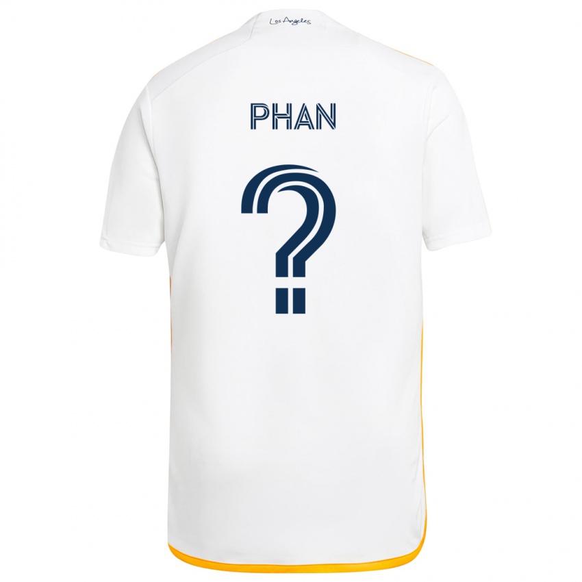 Niño Camiseta Brett Phan #0 Blanco Amarillo 1ª Equipación 2024/25 La Camisa Perú