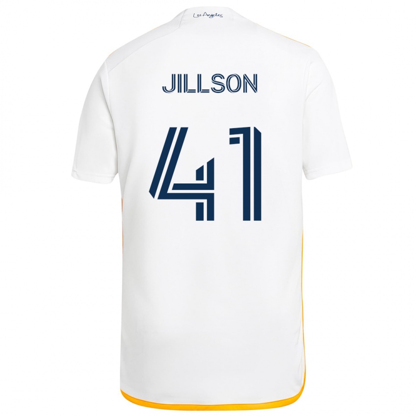 Niño Camiseta Simon Jillson #41 Blanco Amarillo 1ª Equipación 2024/25 La Camisa Perú