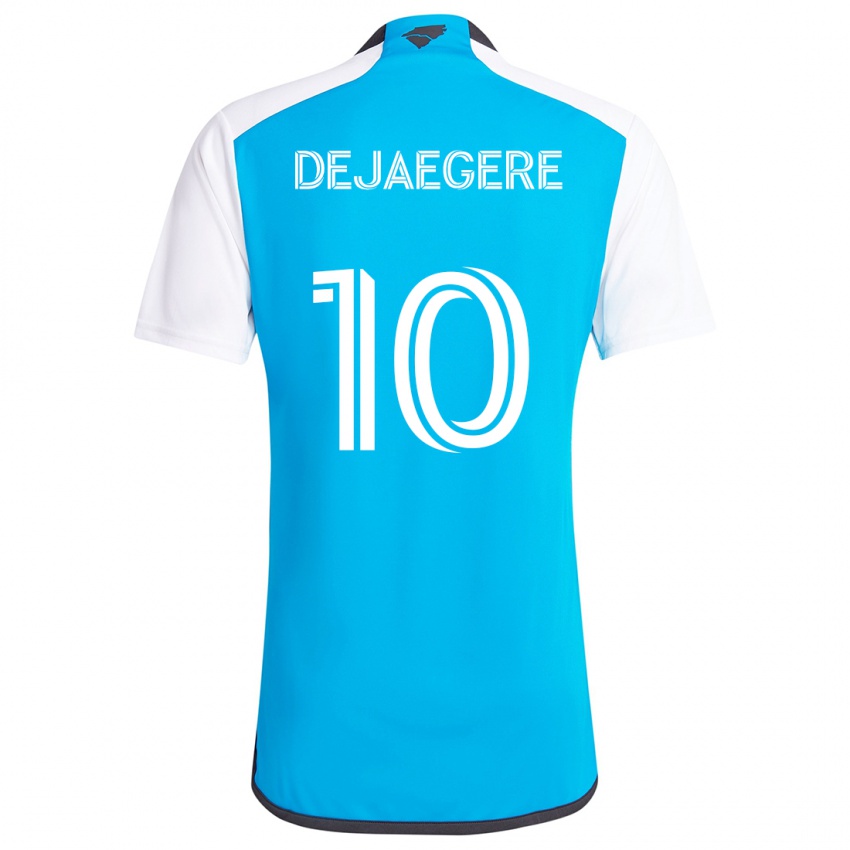 Niño Camiseta Brecht Dejaegere #10 Azul Blanco 1ª Equipación 2024/25 La Camisa Perú