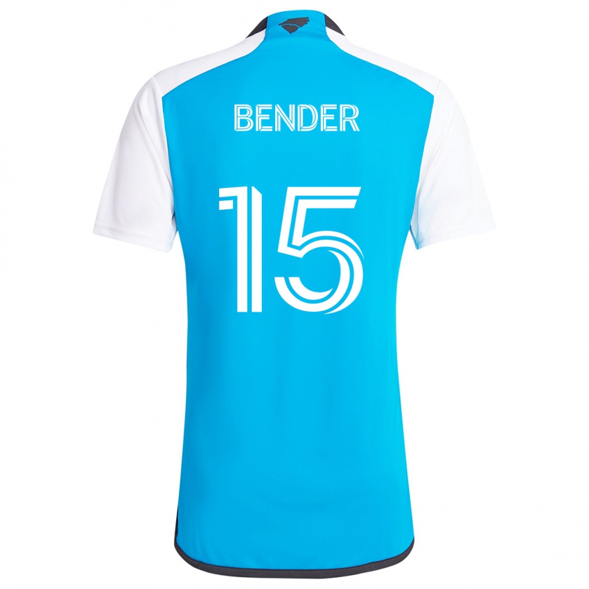 Niño Camiseta Ben Bender #15 Azul Blanco 1ª Equipación 2024/25 La Camisa Perú