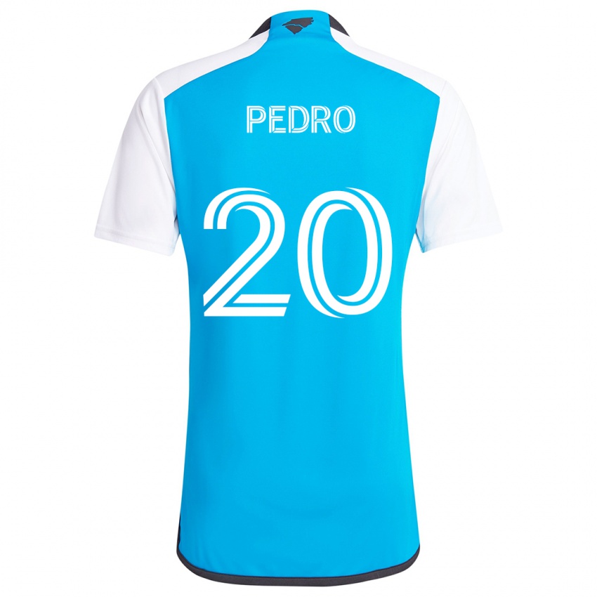 Niño Camiseta João Pedro #20 Azul Blanco 1ª Equipación 2024/25 La Camisa Perú