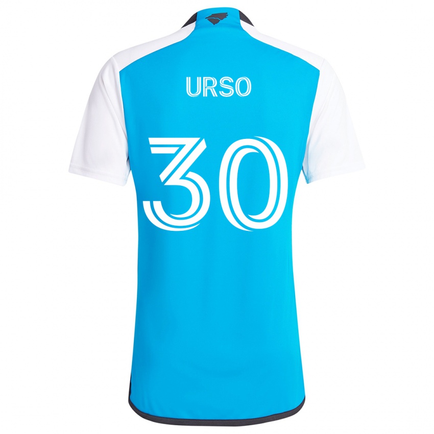 Niño Camiseta Júnior Urso #30 Azul Blanco 1ª Equipación 2024/25 La Camisa Perú