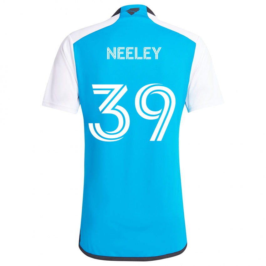 Niño Camiseta Jack Neeley #39 Azul Blanco 1ª Equipación 2024/25 La Camisa Perú