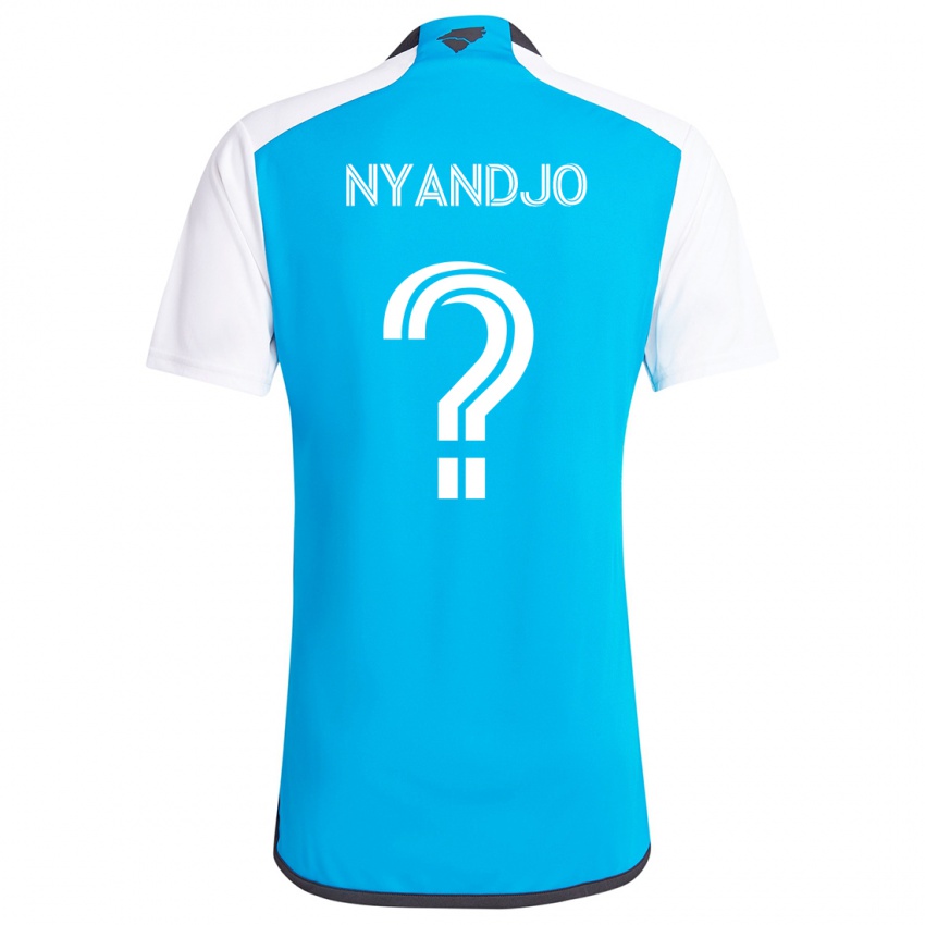 Niño Camiseta James Nyandjo #0 Azul Blanco 1ª Equipación 2024/25 La Camisa Perú