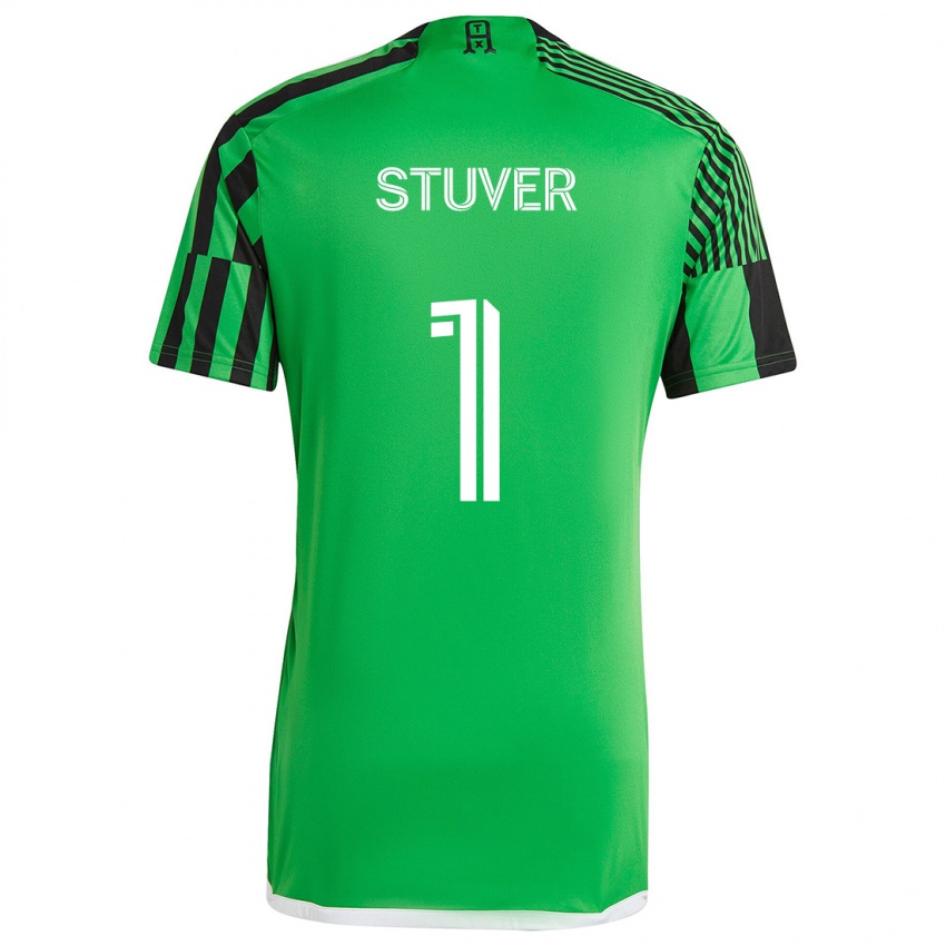 Niño Camiseta Brad Stuver #1 Verde Negro 1ª Equipación 2024/25 La Camisa Perú