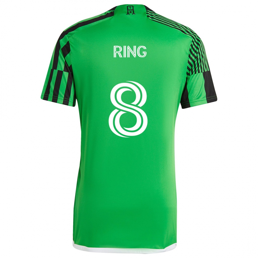 Niño Camiseta Alexander Ring #8 Verde Negro 1ª Equipación 2024/25 La Camisa Perú