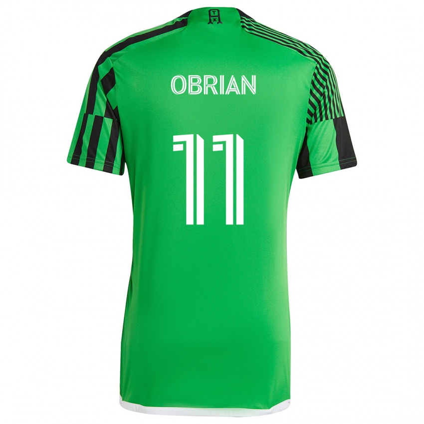 Niño Camiseta Jáder Obrian #11 Verde Negro 1ª Equipación 2024/25 La Camisa Perú