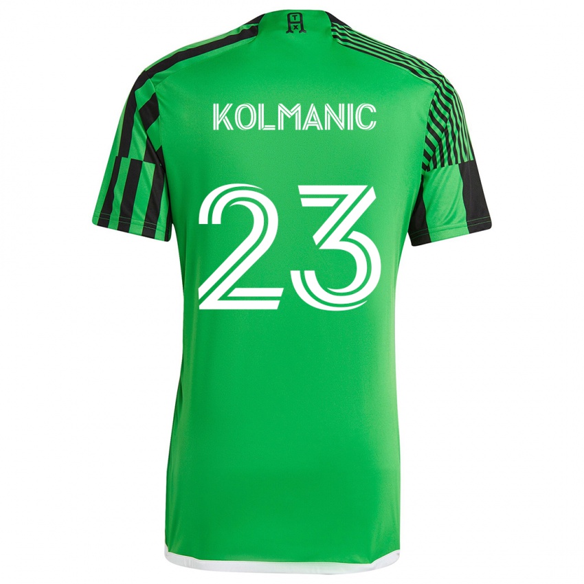 Niño Camiseta Zan Kolmanic #23 Verde Negro 1ª Equipación 2024/25 La Camisa Perú