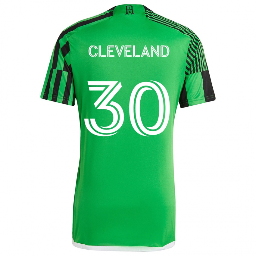 Niño Camiseta Stefan Cleveland #30 Verde Negro 1ª Equipación 2024/25 La Camisa Perú