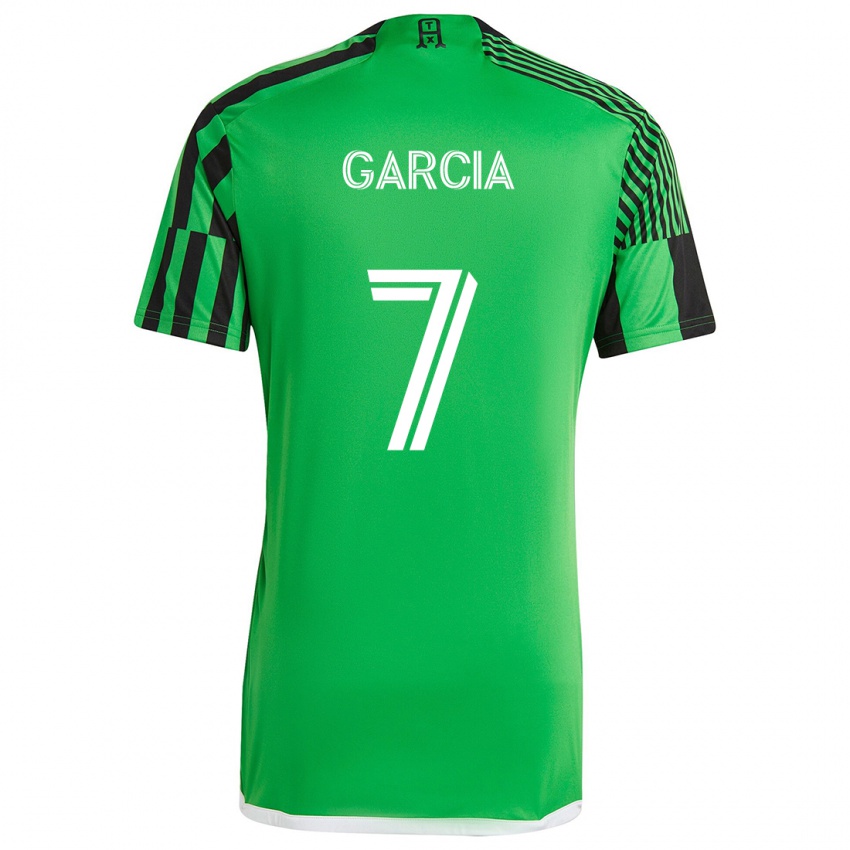 Niño Camiseta Anthony García #7 Verde Negro 1ª Equipación 2024/25 La Camisa Perú