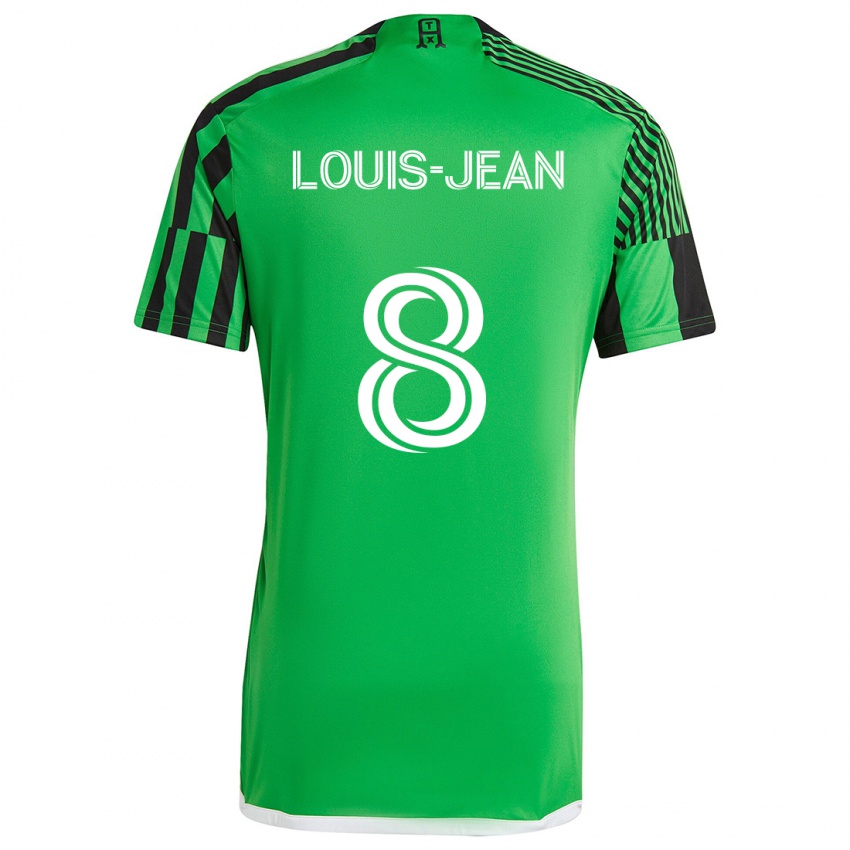 Niño Camiseta Steeve Louis-Jean #8 Verde Negro 1ª Equipación 2024/25 La Camisa Perú