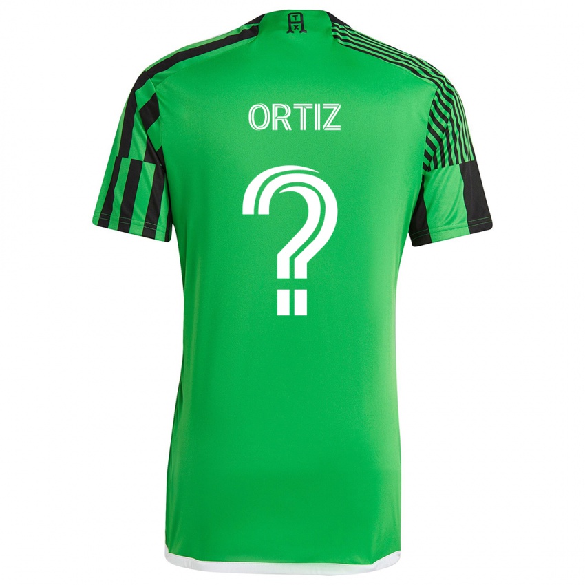 Niño Camiseta Viggo Ortiz #0 Verde Negro 1ª Equipación 2024/25 La Camisa Perú