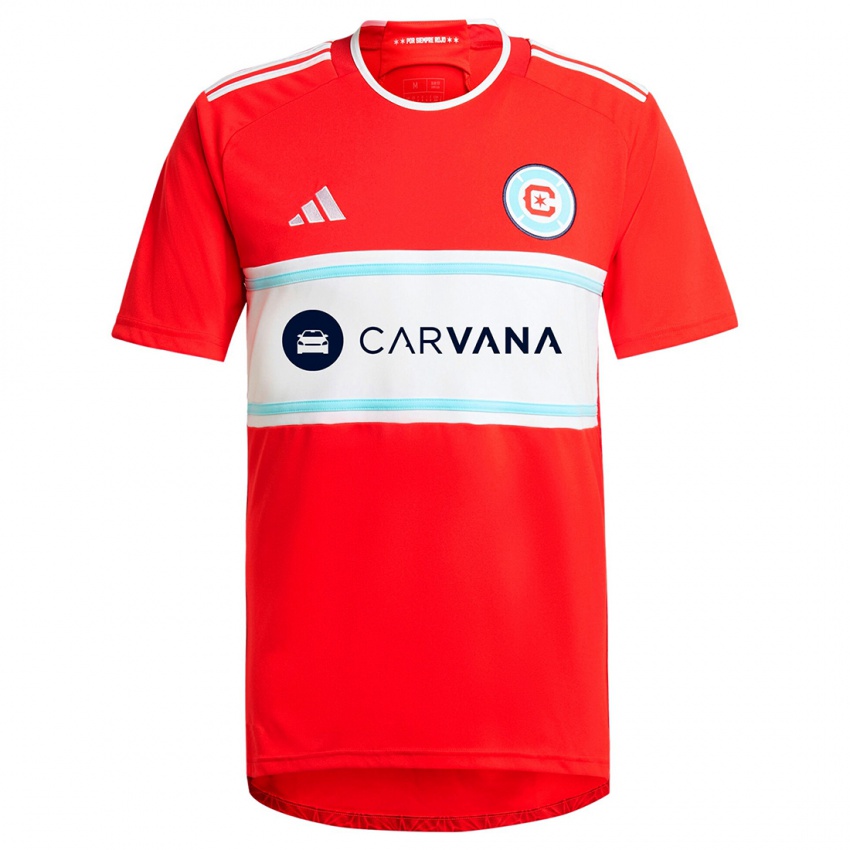 Niño Camiseta Kacper Przybylko #11 Rojo Blanco 1ª Equipación 2024/25 La Camisa Perú