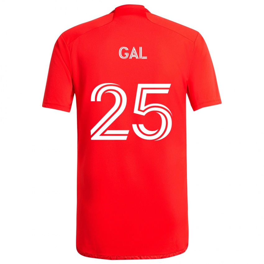 Niño Camiseta Jeff Gal #25 Rojo Blanco 1ª Equipación 2024/25 La Camisa Perú