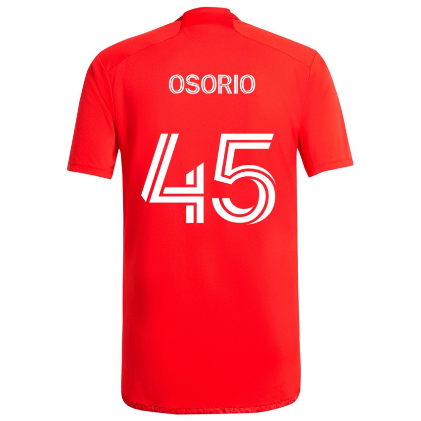 Niño Camiseta Harold Osorio #45 Rojo Blanco 1ª Equipación 2024/25 La Camisa Perú