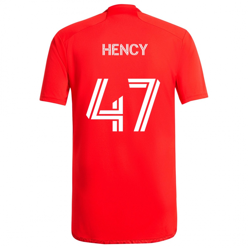 Niño Camiseta Billy Hency #47 Rojo Blanco 1ª Equipación 2024/25 La Camisa Perú