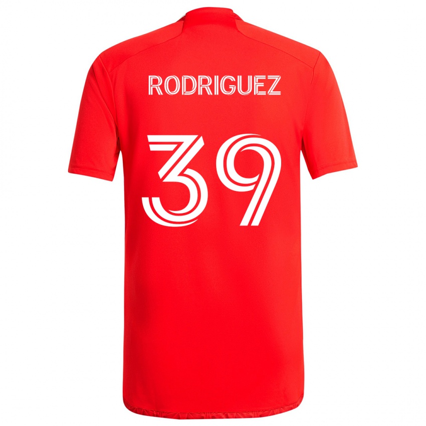 Niño Camiseta Allan Rodriguez #39 Rojo Blanco 1ª Equipación 2024/25 La Camisa Perú